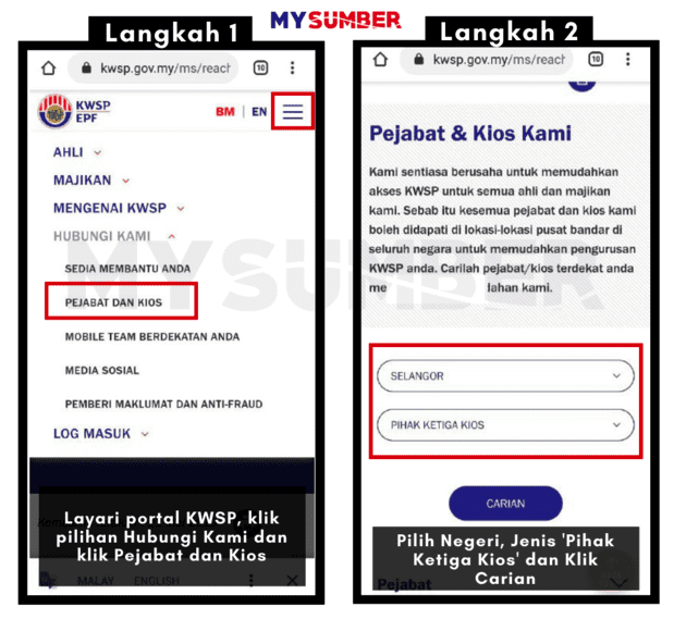 Telefon kwsp nombor online tukar Kemaskini Tabung