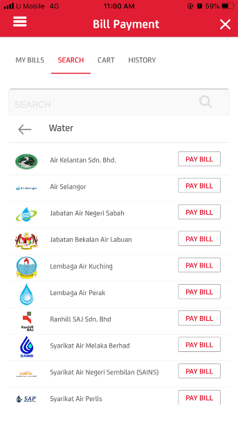 Bayar bil maxis di 7e