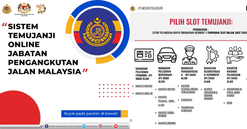 Booking jpj online JPJ Office