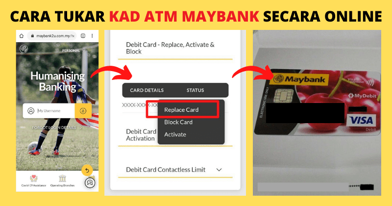 Maybank debit card renewal