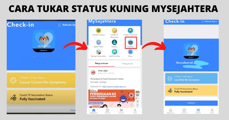 Change how mysejahtera to casual contact Khairy Announces