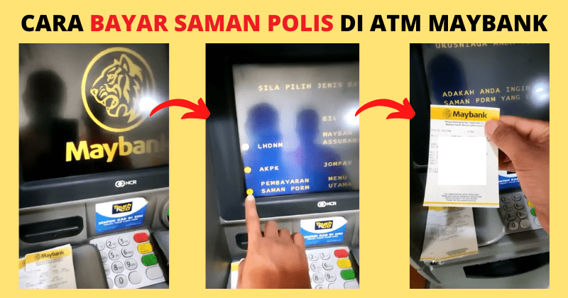 Bayar saman di atm maybank