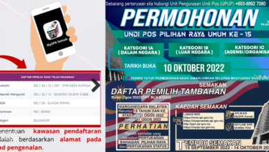 Photo of Cara Semak Tempat Mengundi PRU15, Tukar Alamat Undi & Cara Undi Pos (Pengundian Awal)