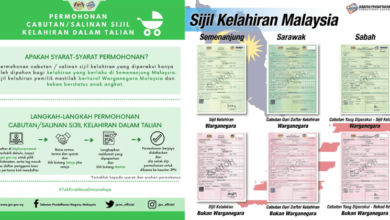 Photo of Cara Mohon Salinan Sijil Kelahiran / Surat Beranak Hilang Atau Rosak. Buat Online Pun Boleh!