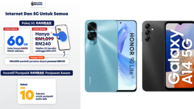 Photo of Pakej 5G Rahmah: Beli Telefon 5G Hanya RM120 Untuk B40, RM240 Untuk Semua & Data 60GB RM60 Sebulan