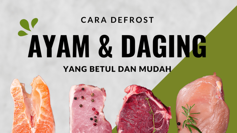 Defrost ayam dan daging