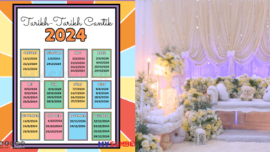 Photo of Tarikh Cantik Tahun 2024 Untuk Buat Majlis Kahwin, Kenduri & Sebagainya